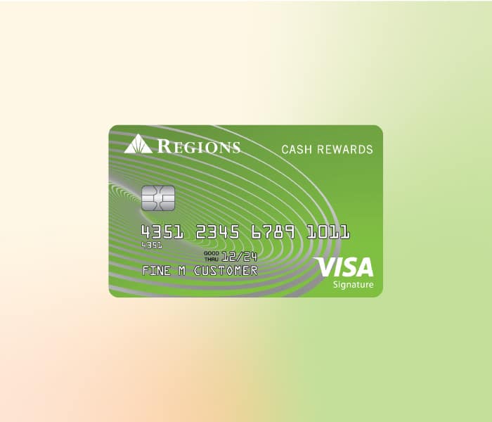 Regions Bank Cash Rewards Visa® Signature Credit Card: Your path to unlimited rewards