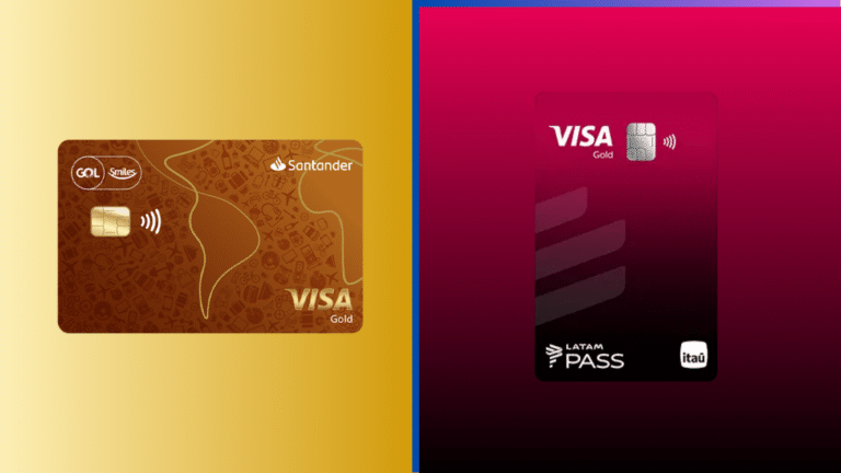 Cartão GOL Smiles Santander Gold x Cartão LATAM Pass Itaú Gold: Qual vale mais a pena para quem busca milhas?
