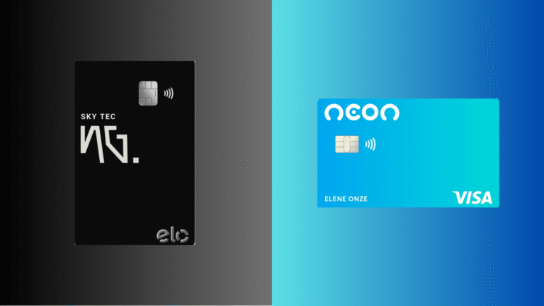 NG.Cash x Neon: Qual cartão sem anuidade entrega mais controle, praticidade e benefícios?