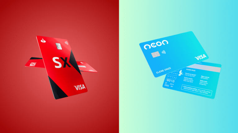Santander SX x Neon: Dois cartões sem anuidade, mas com perfis diferentes — qual vale mais a pena para você?