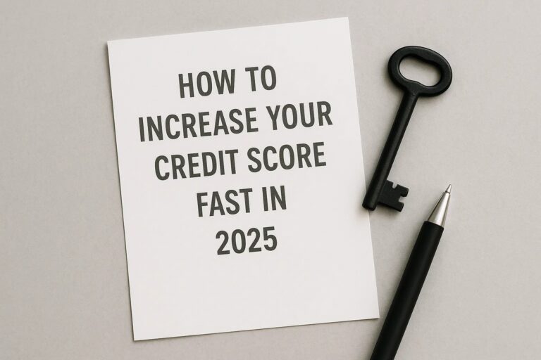 How to increase your credit score fast in 2025