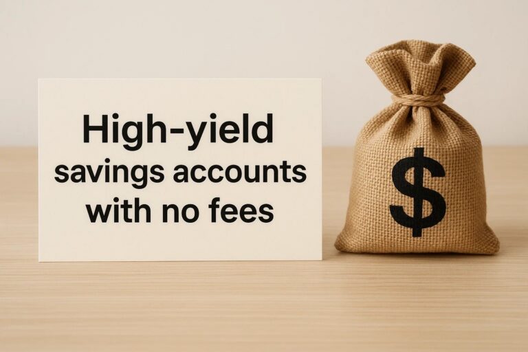 High-yield savings accounts with no fees