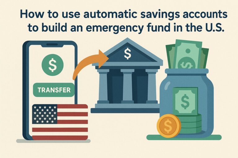 How to use automatic savings accounts to build an emergency fund in the U.S.