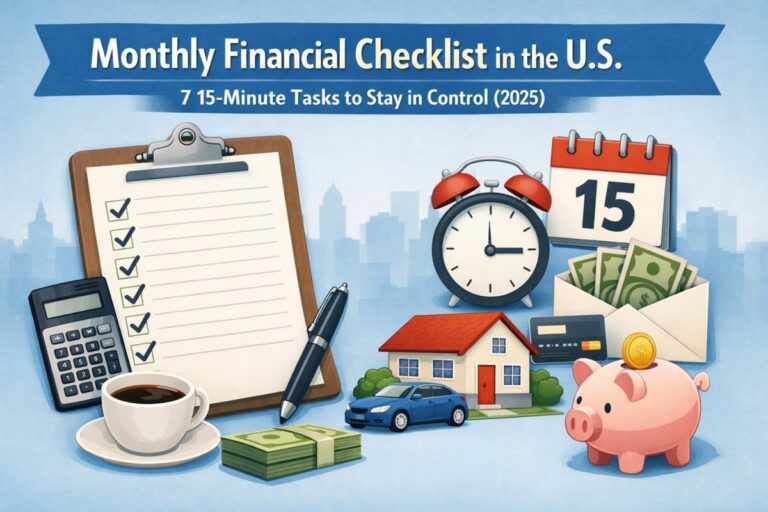 Monthly financial checklist in the U.S.: 7 15-minute tasks to stay in control (2025)