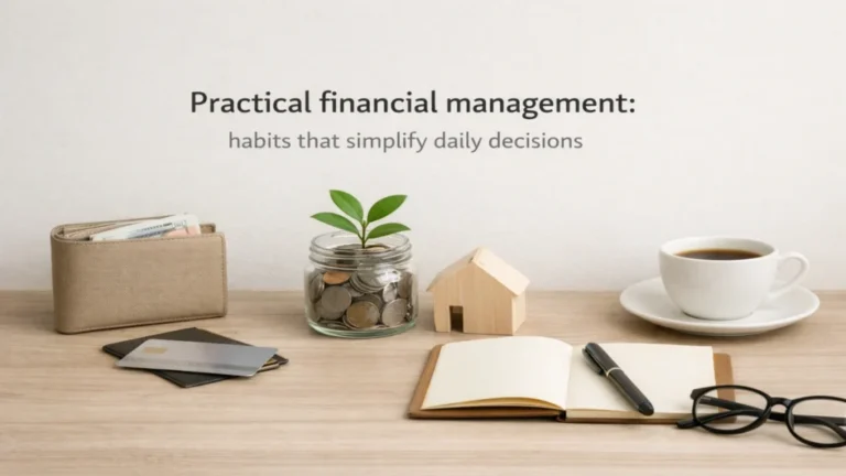 Practical financial management: habits that simplify daily decisions