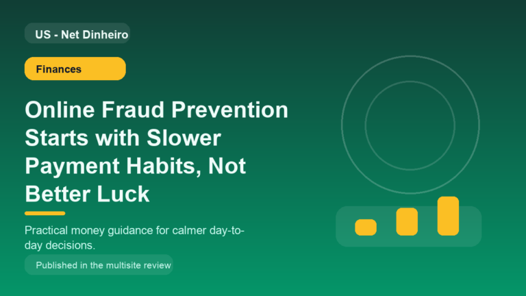 Online Fraud Prevention Starts with Slower Payment Habits, Not Better Luck
