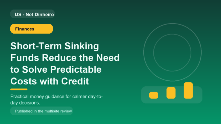 Short-Term Sinking Funds Reduce the Need to Solve Predictable Costs with Credit