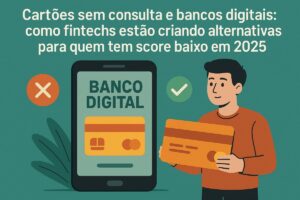 Cartões sem consulta e bancos digitais: como fintechs estão criando alternativas para quem tem score baixo em 2025