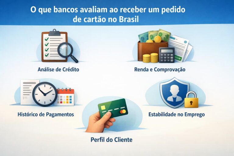 O que bancos avaliam ao receber um pedido de cartão no Brasil