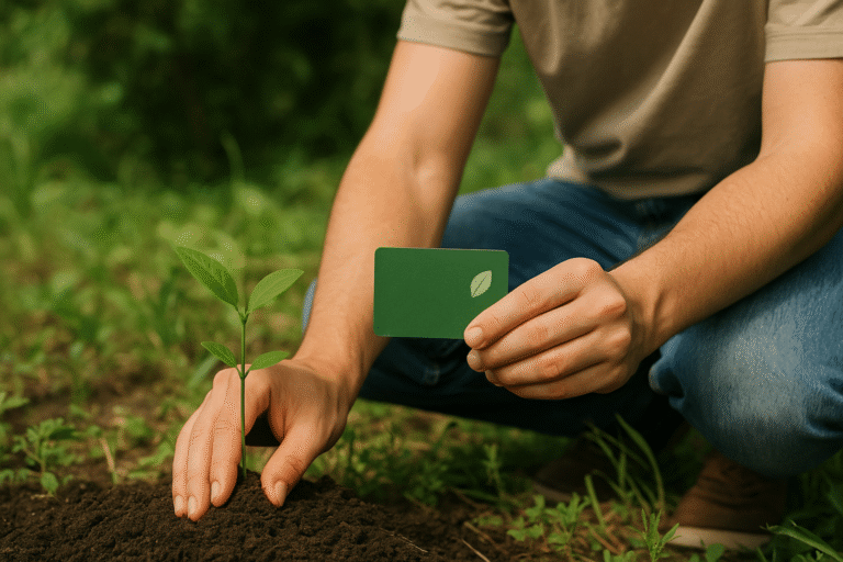 Cartões com benefícios em sustentabilidade: Plantio de árvores, carbono neutro e mais