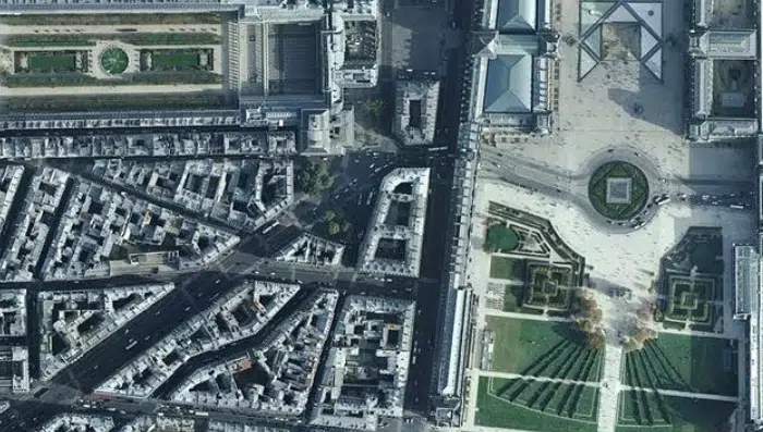imagem aérea da sua cidade