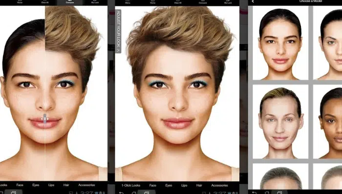 Aplicativos para simular cortes de cabelo