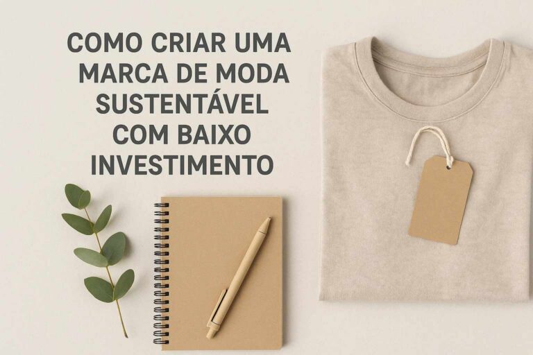 Como criar uma marca de moda sustentável com baixo investimento?