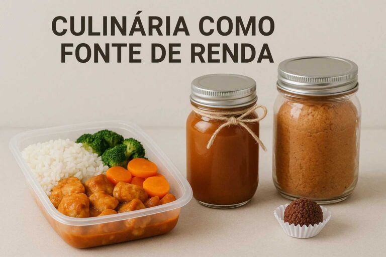 Culinária como fonte de renda: marmitas, doces e produtos caseiros