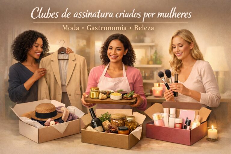 Clubes de assinatura criados por mulheres: moda, gastronomia e beleza como novos modelos de negócio
