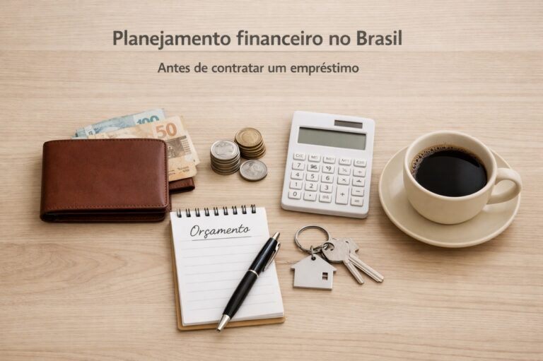 Planejamento financeiro no Brasil antes de contratar um empréstimo