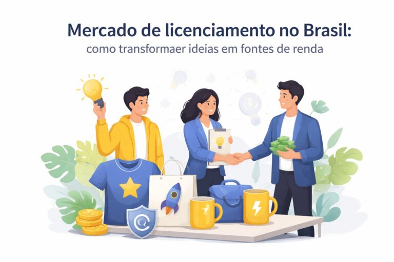 Mercado de licenciamento no Brasil: como transformar ideias em fontes de renda