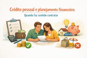 Crédito pessoal e planejamento financeiro: quando faz sentido contratar