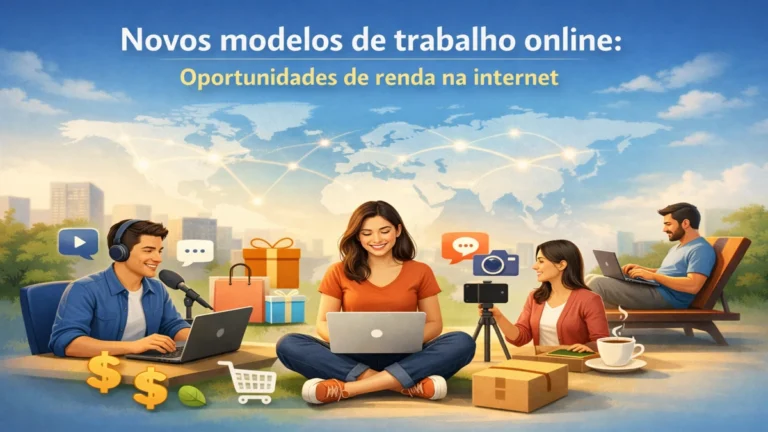 Novos modelos de trabalho online: oportunidades de renda na internet