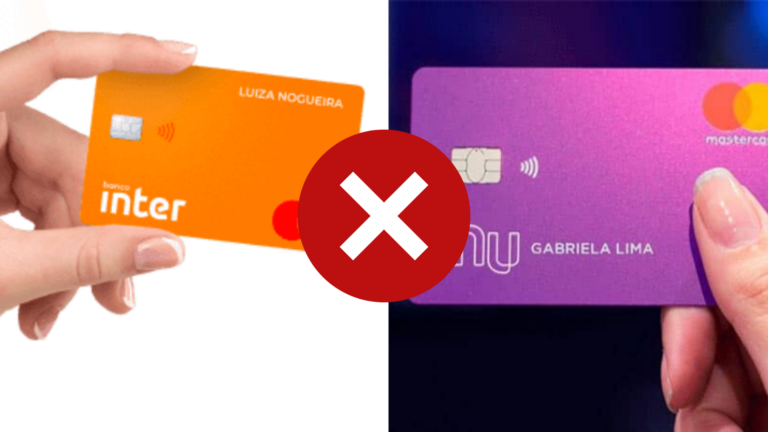 Cartão Banco Inter x Cartão Nubank: Qual melhor cartão sem anuidade?